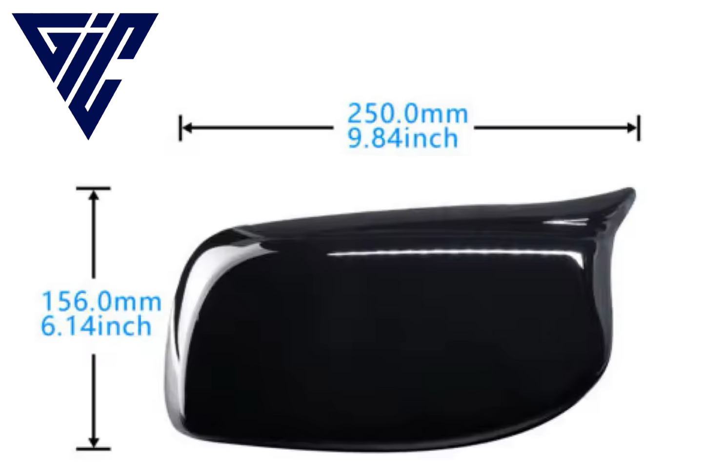 Spiegelkappen im M-Stil – Glänzend Schwarz für BMW 5er E60/E61 (2004–2007)