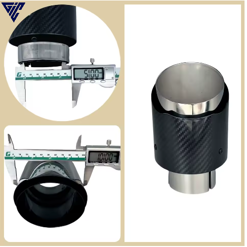 Universal Auspuff-Endrohr – Edelstahl Carbon-Finish