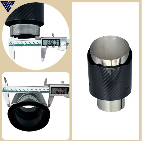 Universal Auspuff-Endrohr – Edelstahl Carbon-Finish