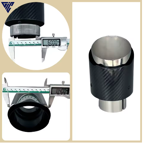 Universal Auspuff-Endrohr – Edelstahl Carbon-Finish