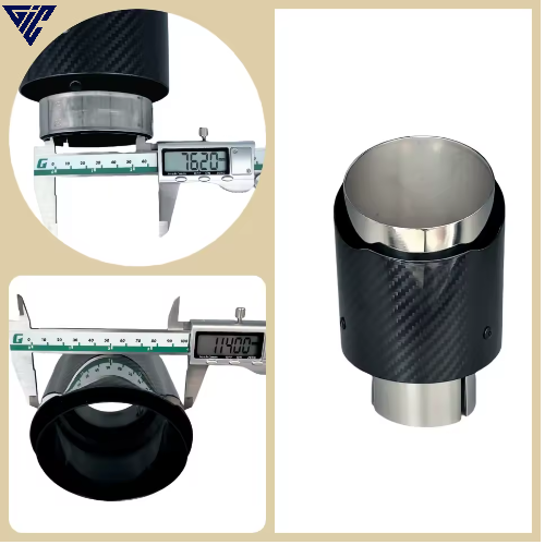 Universal Auspuff-Endrohr – Edelstahl Carbon-Finish