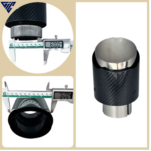 Universal Auspuff-Endrohr – Edelstahl Carbon-Finish