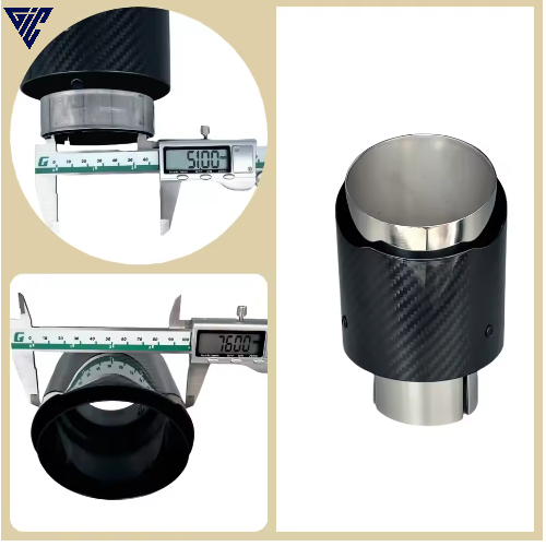 Universal Auspuff-Endrohr – Edelstahl Carbon-Finish