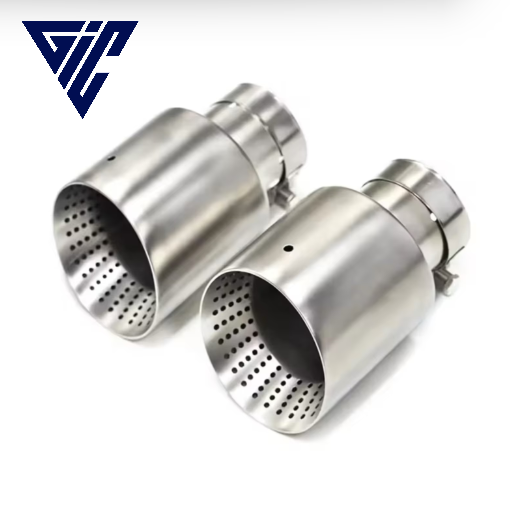 Matte Edelstahl Auspuffblende für VW Golf 6/7/8 GTI & Scirocco