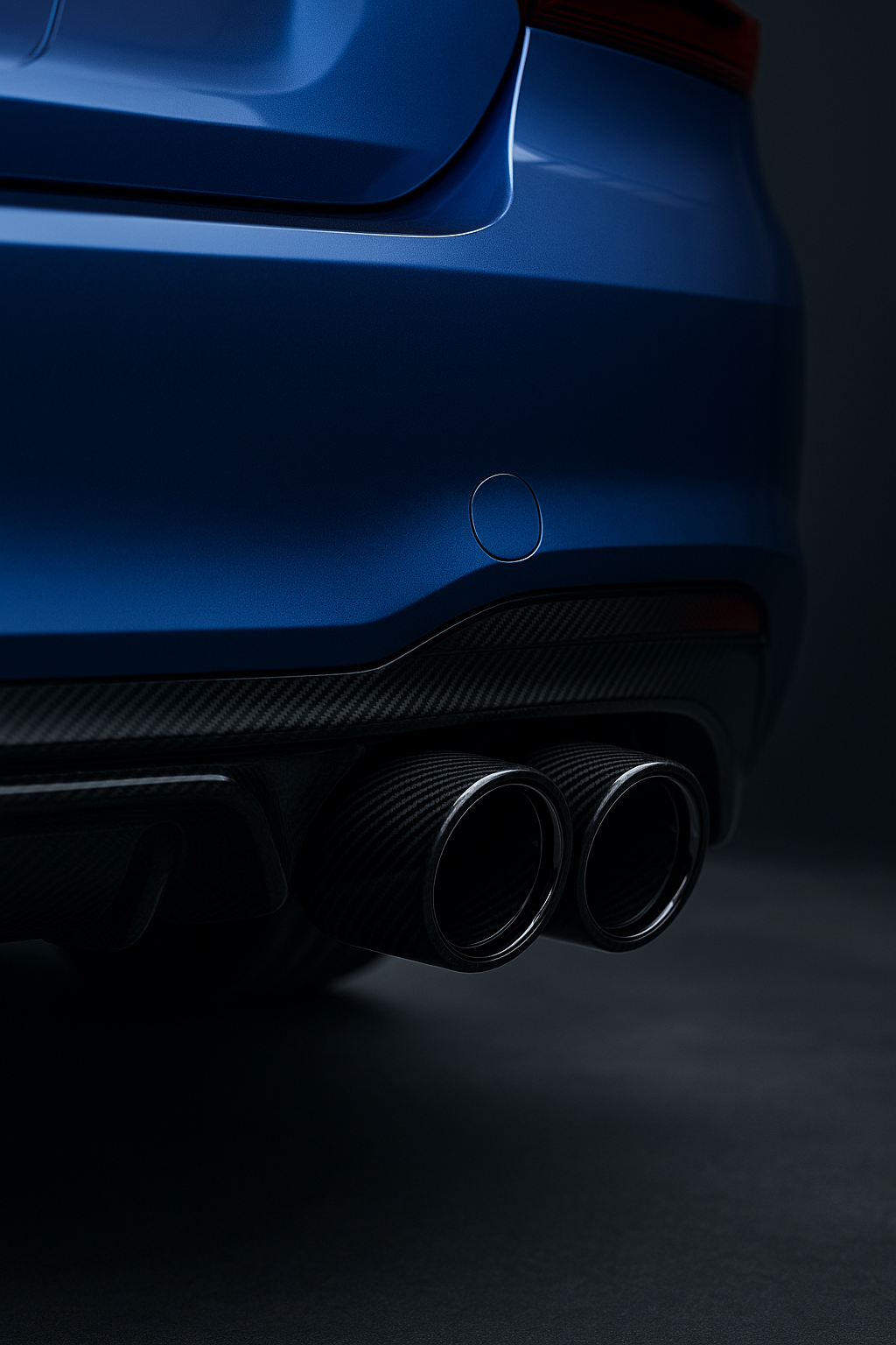 Sportliche Auspuffblenden