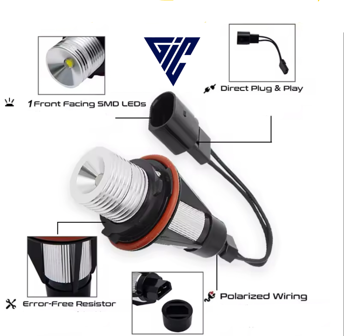 Xenon LED Angel Eyes (H8) – 7000K Weiß für BMW Modelle
