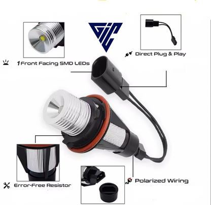 Xenon LED Angel Eyes (H8) – 7000K Weiß für BMW Modelle
