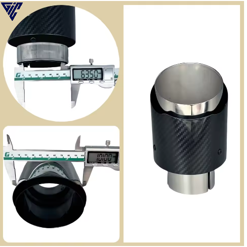 Universal Auspuff-Endrohr – Edelstahl Carbon-Finish