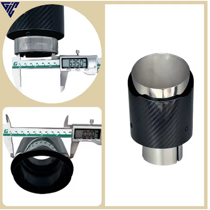 Universal Auspuff-Endrohr – Edelstahl Carbon-Finish
